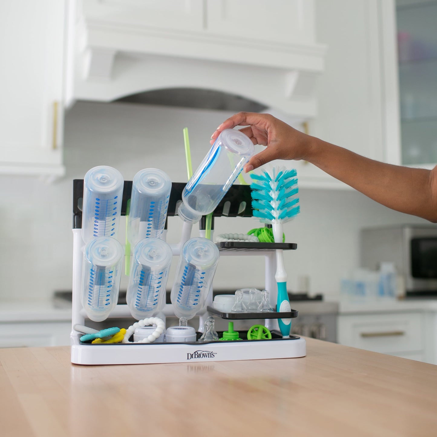 Drying Tower, Space Saving Vertical Rack for Drying, Storing, and Organizing Baby Bottles and Feeding Essentials, BPA Free