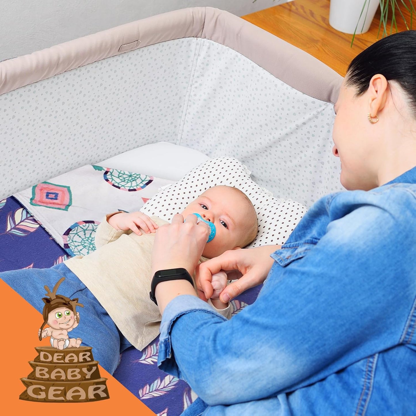 - Premium Car Seat Baby Blanket - Soft Swaddle Blanket for Baby Girls and Boys, Plush Blankets - Adorable Designs, Comfortable Fabric - Feathers & Dream Catchers(40 X 30 Inches)