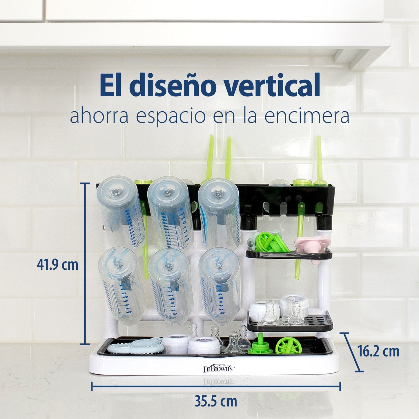 Drying Tower, Space Saving Vertical Rack for Drying, Storing, and Organizing Baby Bottles and Feeding Essentials, BPA Free