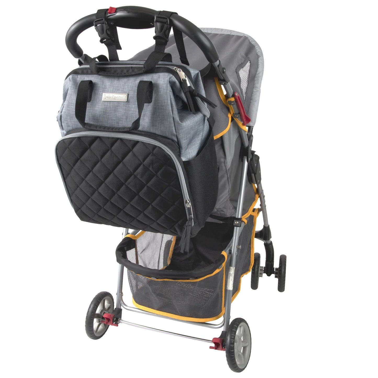 Baby Girls' 7-Pocket Diaper Backpack Color: Gray/Black Size: One Size