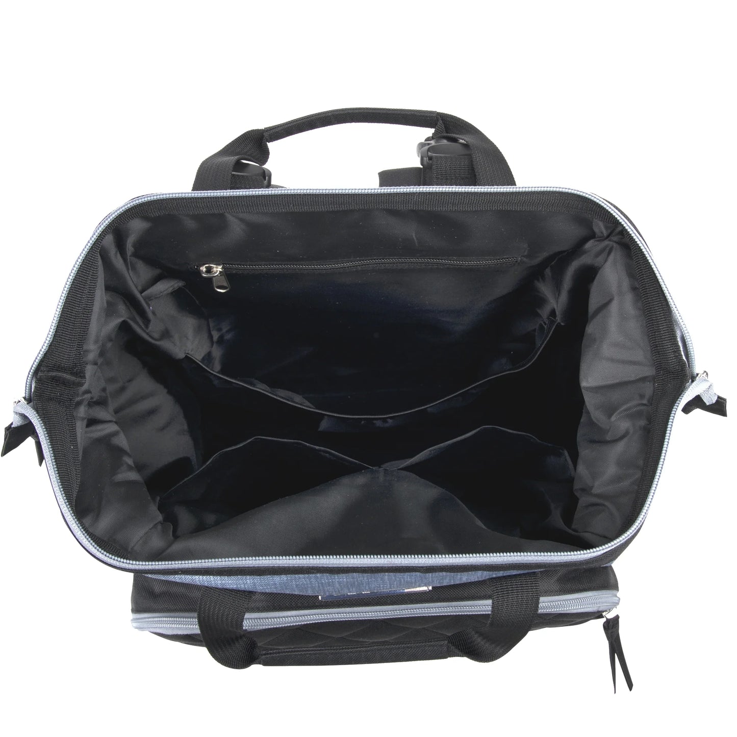 Baby Girls' 7-Pocket Diaper Backpack Color: Gray/Black Size: One Size