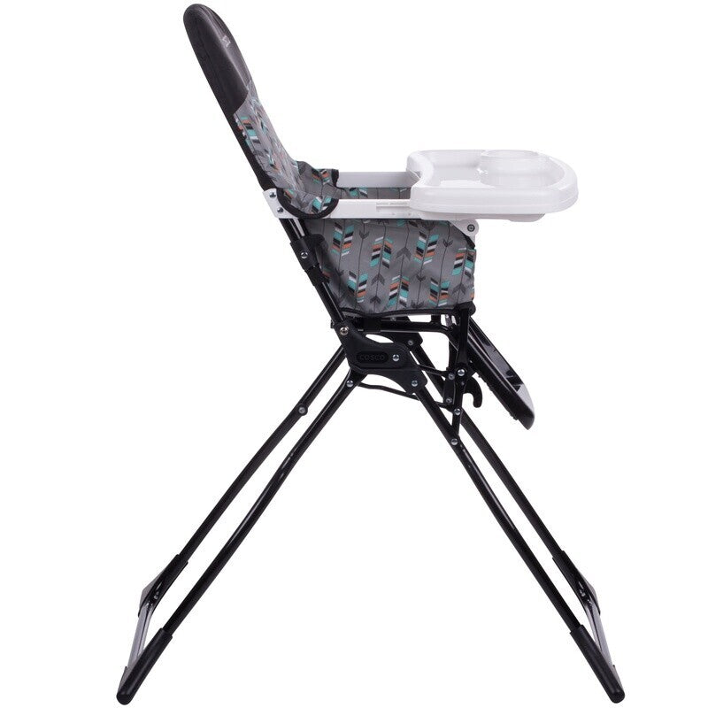 Simple Fold High Chair Portable Adjustable Tray Easy Clean Wipeable Seat Travel