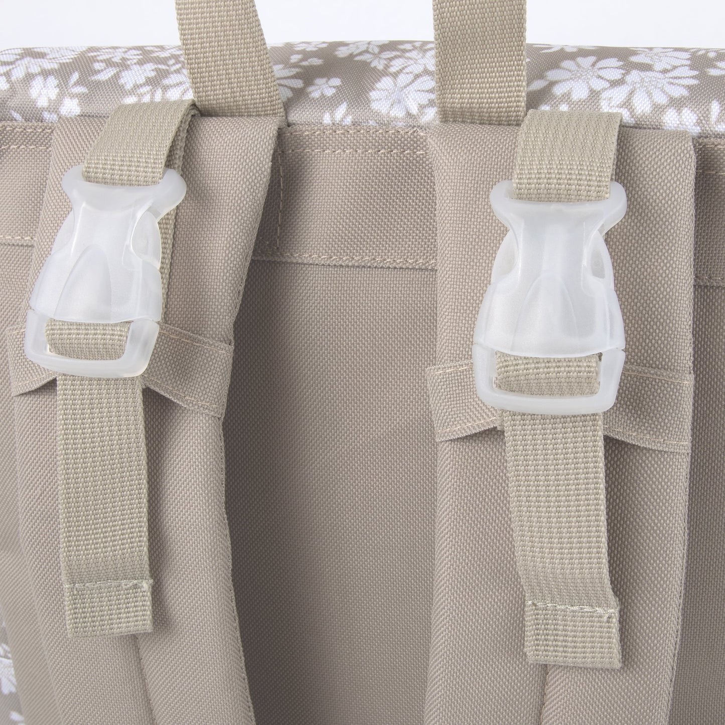2 Piece Baby Diaper Backpack with Stroller Straps and Matching Changing Pad in Dusty Floral