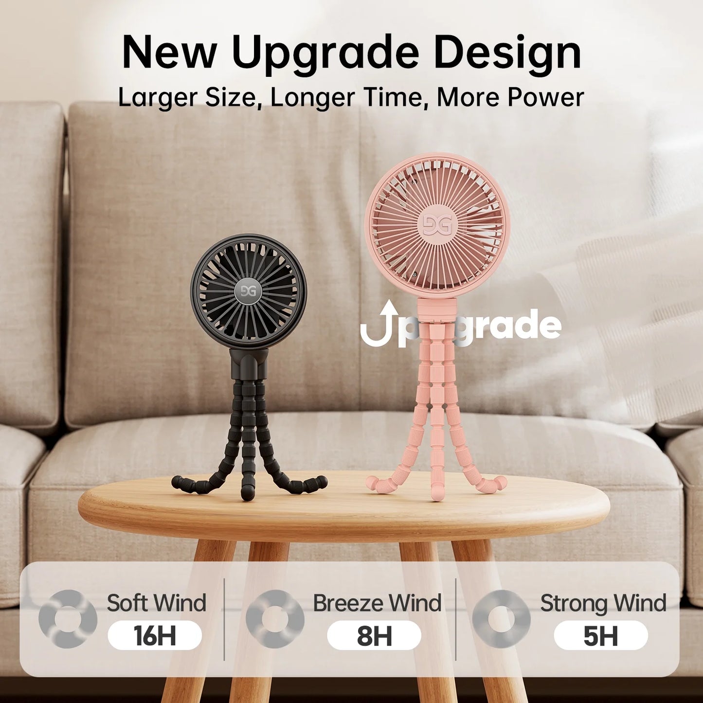 11-Inch 3-Speed Portable/Foldable Clip-On Hand Held Fan