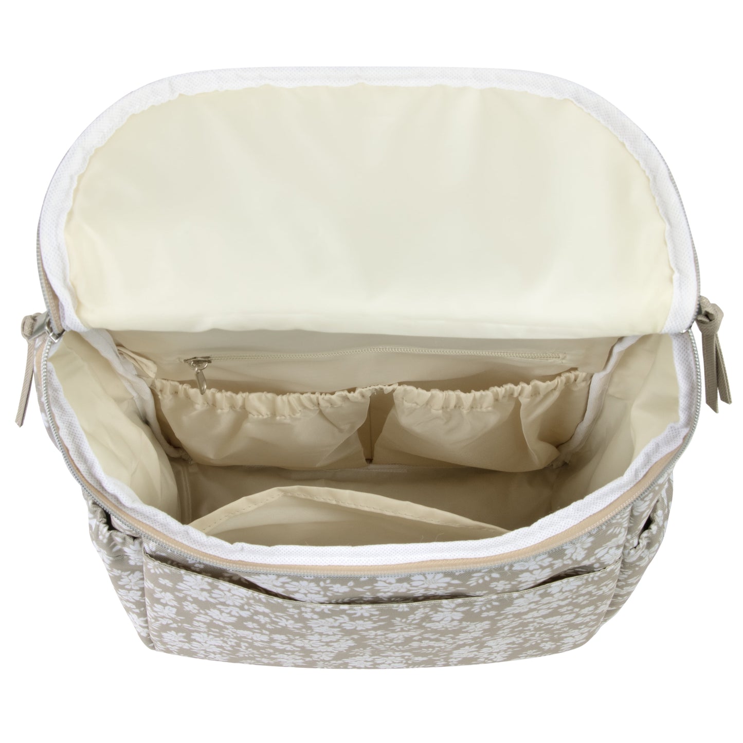 2 Piece Baby Diaper Backpack with Stroller Straps and Matching Changing Pad in Dusty Floral