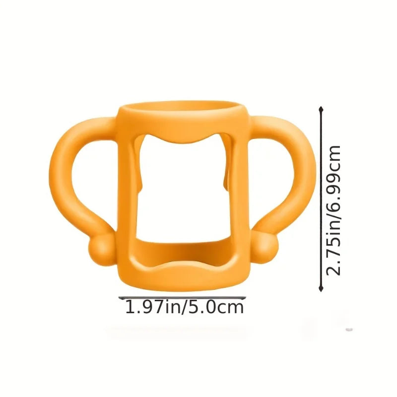 Silicone Bottle Handle for Narrow Baby Bottles, Easy Grip Handle, Can Accommodate Most Bottles - Bpa-Free Soft Silicone