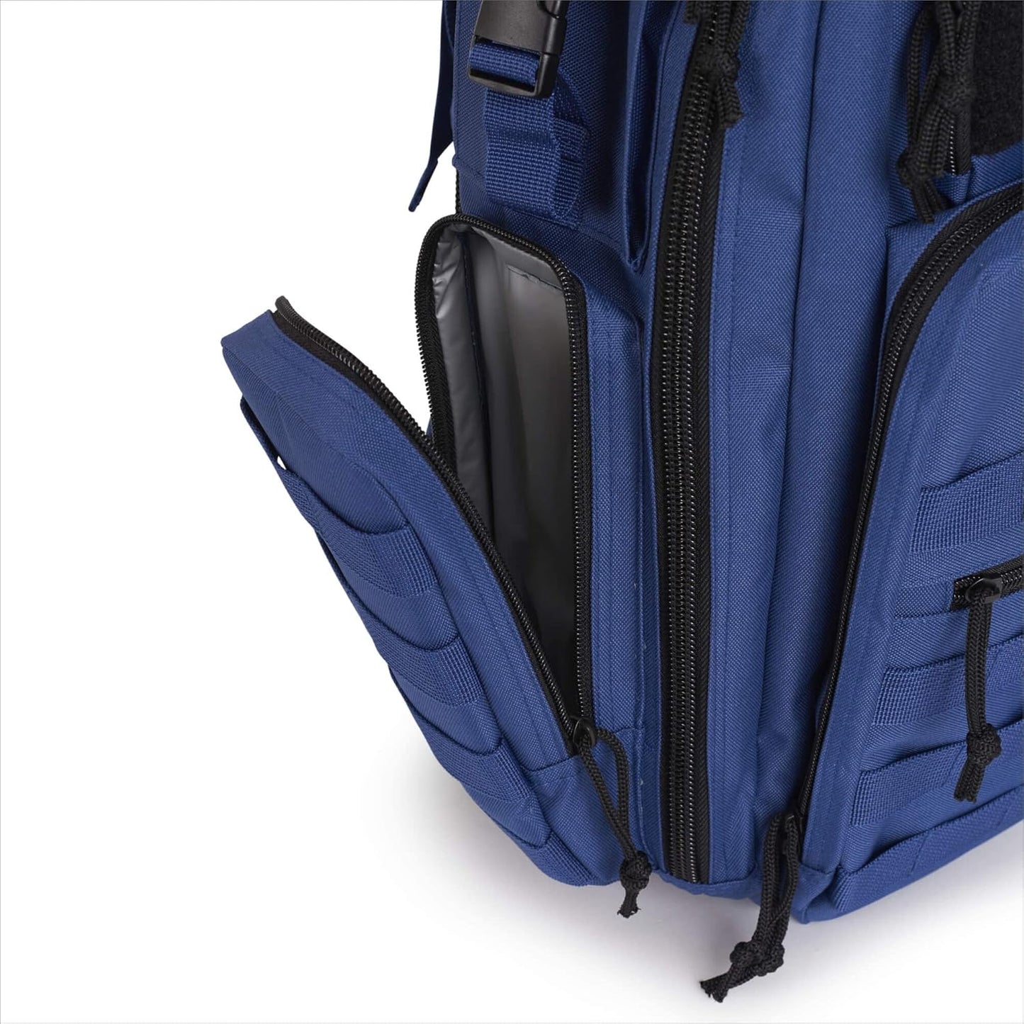 Dad Diaper Bag Backpack with Changing Pad. Waterproof Military Diaper Backpack for Men W/Insulated Compartment (Blue)