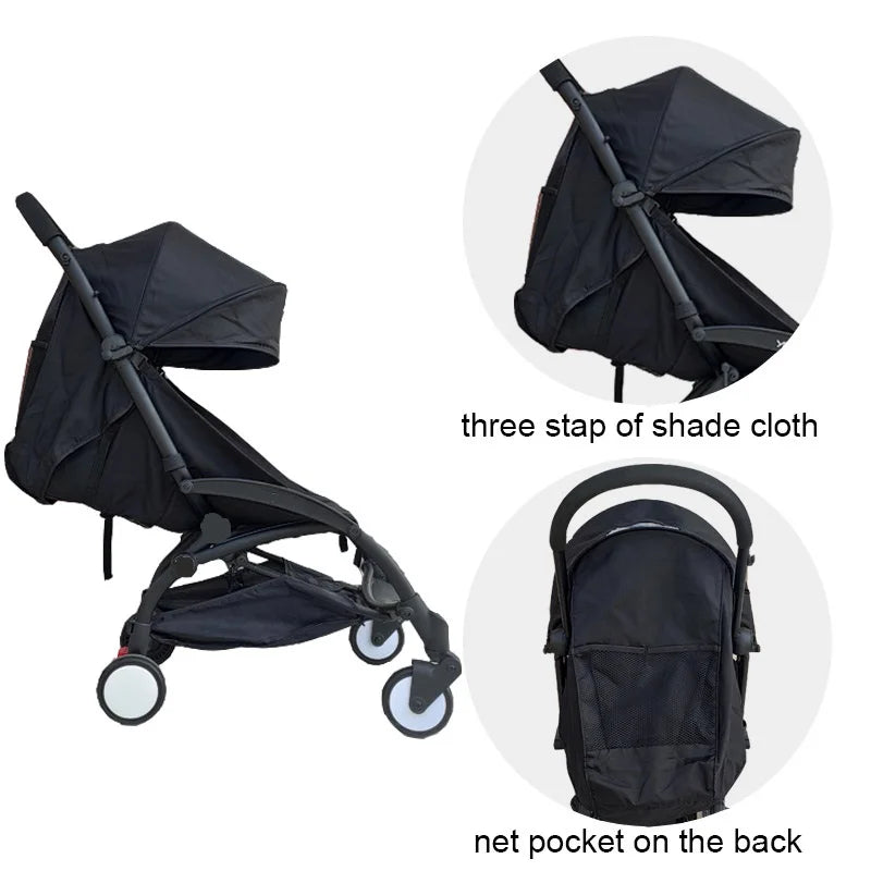 Baby Stroller Accessories Canopy Hood Sunshade and Mattress Seat Cushion for 175° Babyzen Yoyo Yoyo2 Yoya