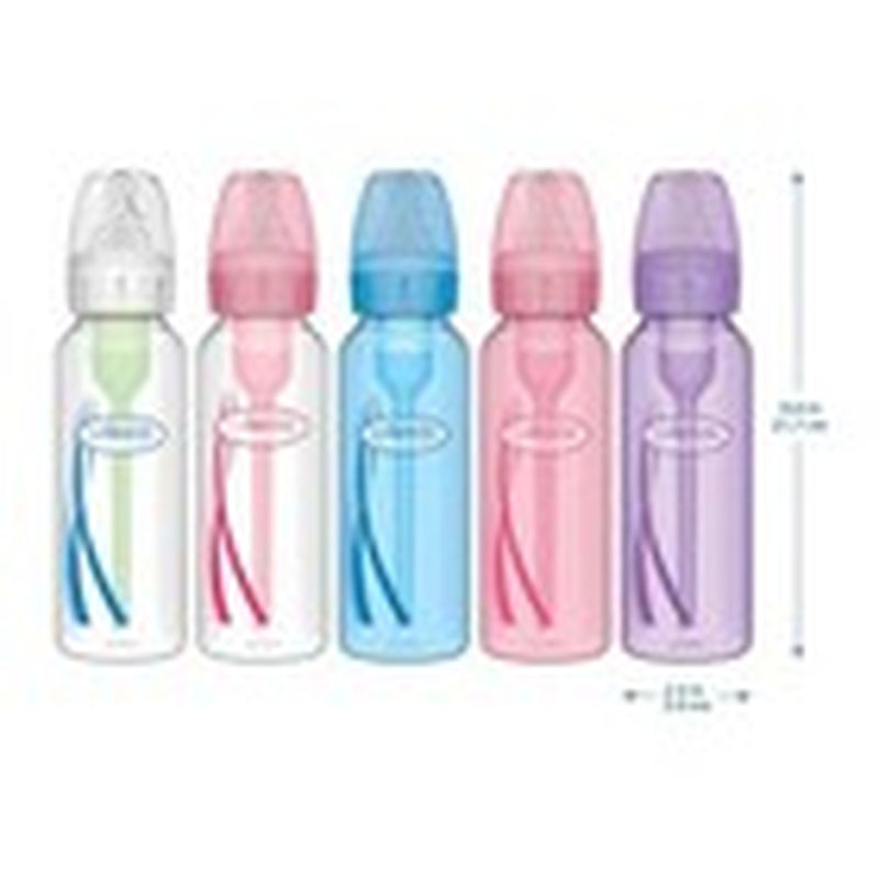 Dr Brown'S 8 Oz anti Colic Baby Bottles 3 Pack Lavender BPA Free Narrow