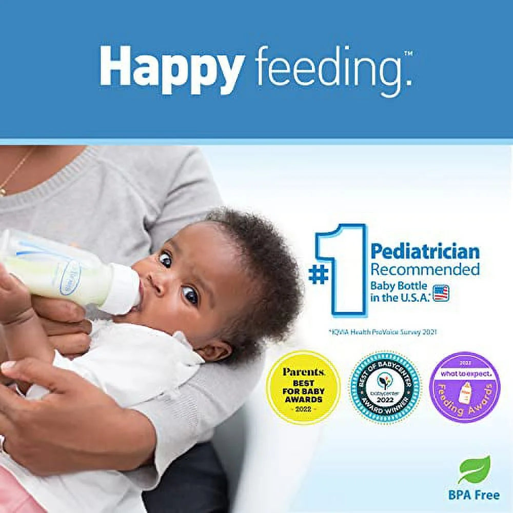 Dr. Brown’S Anti-Colic Options+ Narrow Baby Bottles, 0M+ Preemie Nipple - Bottle to Reduce Colic, 4 Pack, 2 Oz/60Ml, Preemie Flow