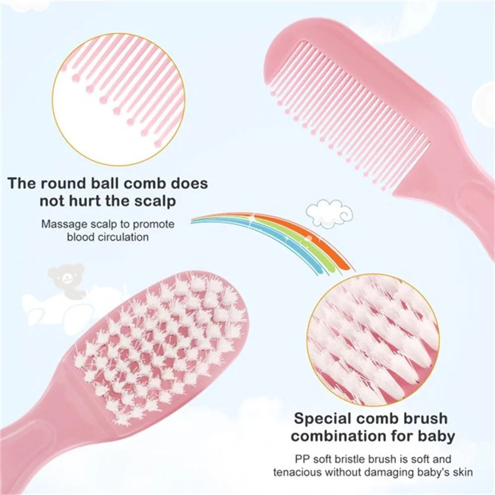 Baby Healthcare and Grooming Kit, Casewin 10 in 1 Newborn Essentials Nursery Care Set with Toothbrush Nail Clipper File Nose Cleaner Nasal Aspirator - Baby Item for Infant Toddlers Boys Girls Kids