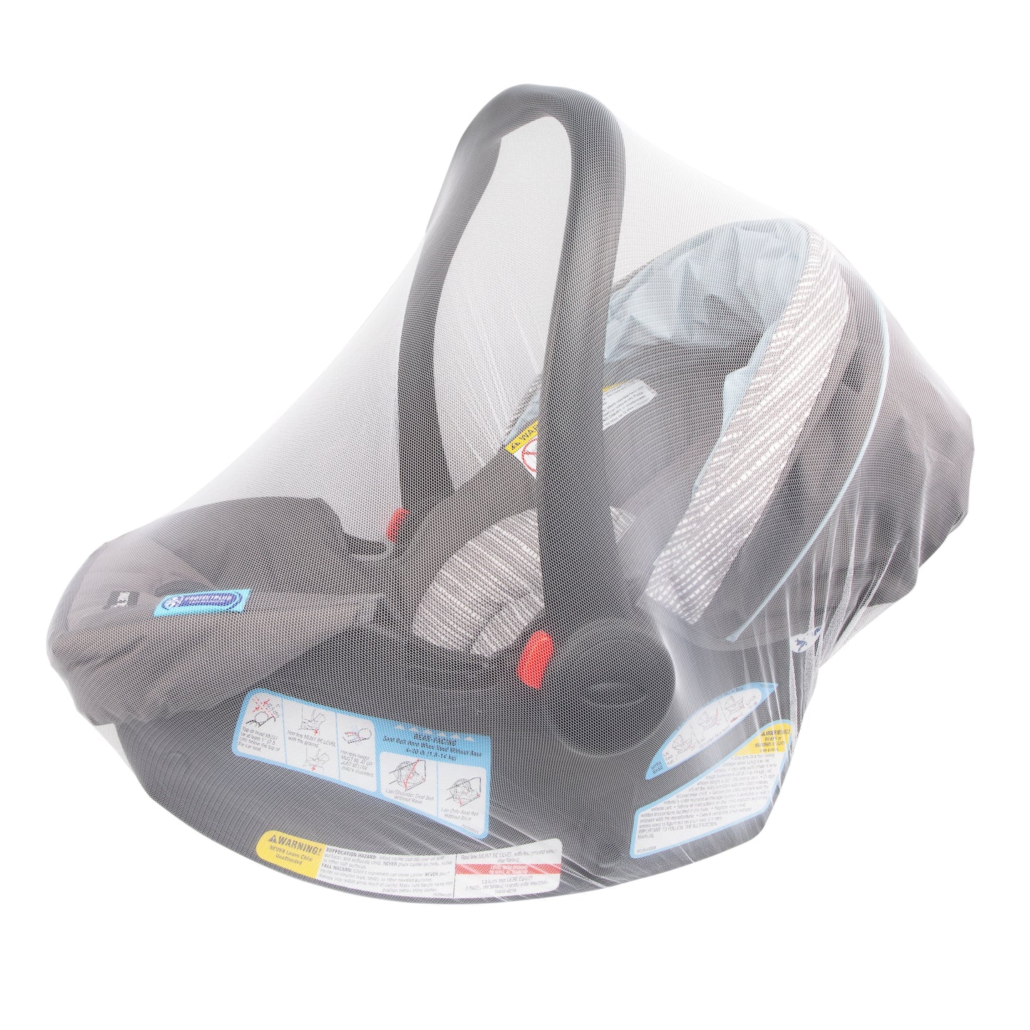Eco Stroller Weather Shield & Bug Netting Set with Carrying Bag, Black