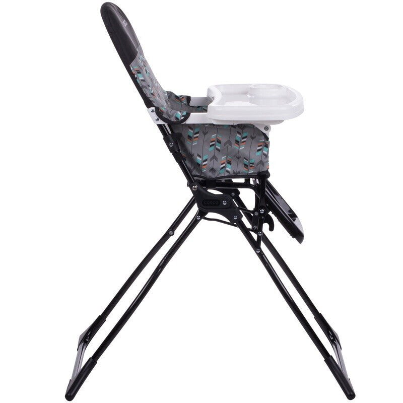 Simple Fold High Chair Portable Adjustable Tray Easy Clean Wipeable Seat Travel