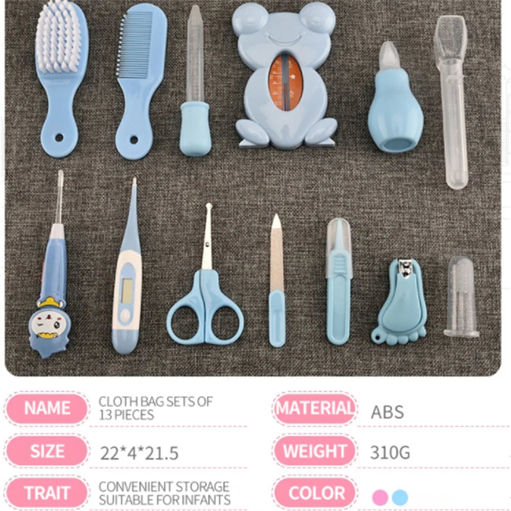 Baby Grooming Kit Newborn Baby Grooming Tool Set Manicure Baby Healthcare Set Nail Clipper Hair Brush Tool Set