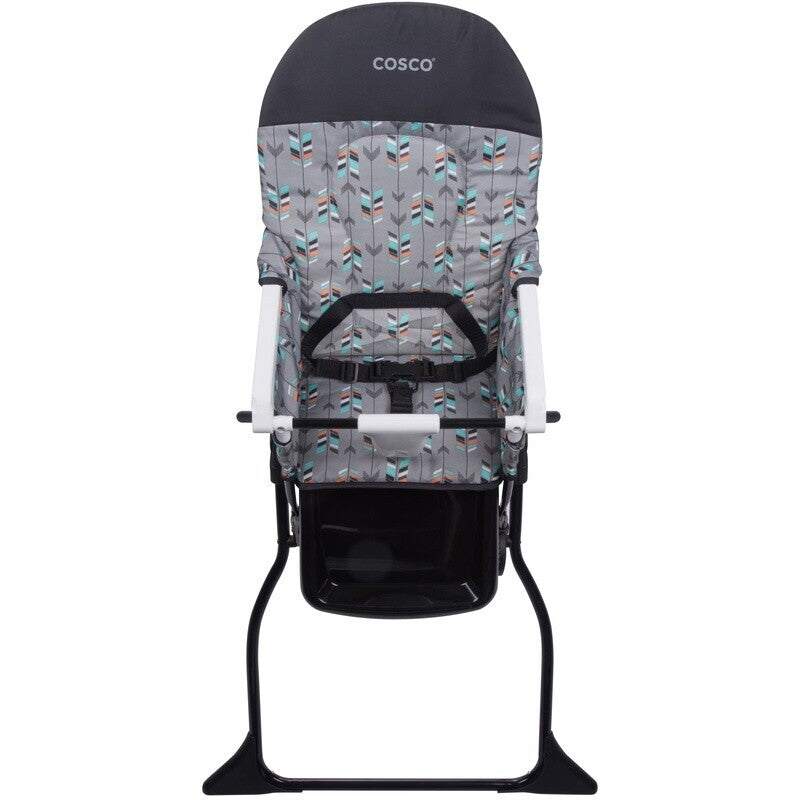 Simple Fold High Chair Portable Adjustable Tray Easy Clean Wipeable Seat Travel