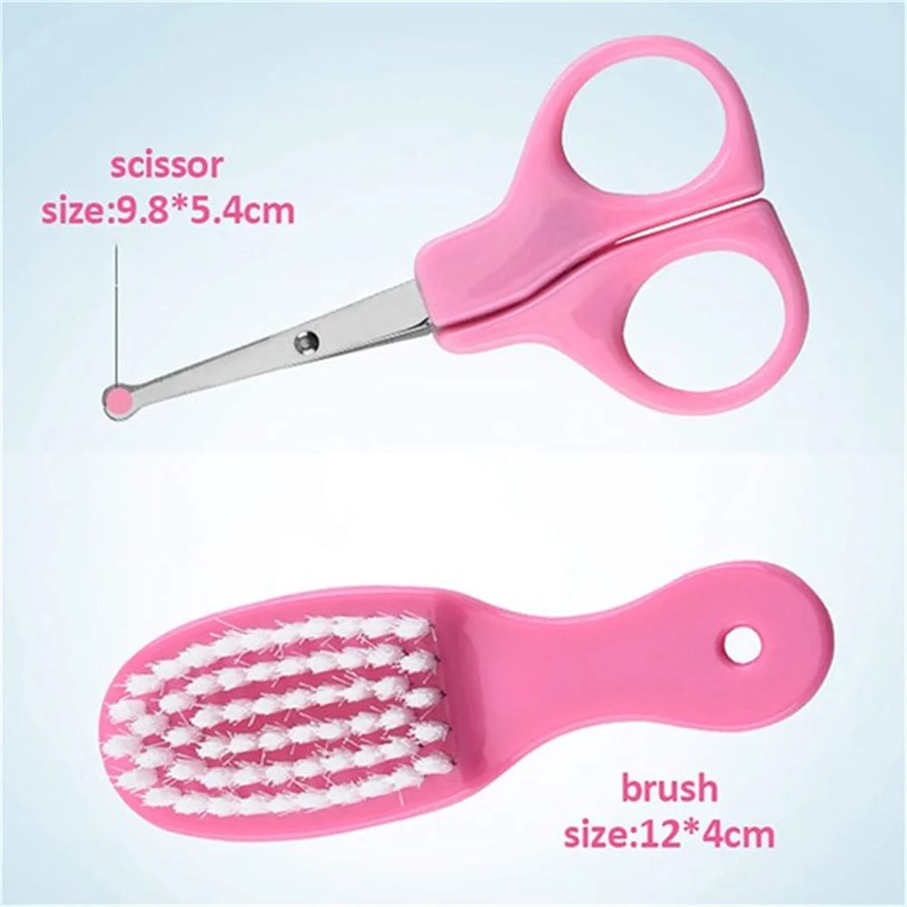 Baby Healthcare and Grooming Kit, Casewin 10 in 1 Newborn Essentials Nursery Care Set with Toothbrush Nail Clipper File Nose Cleaner Nasal Aspirator - Baby Item for Infant Toddlers Boys Girls Kids