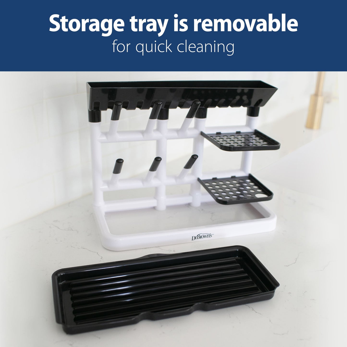 Drying Tower, Space Saving Vertical Rack for Drying, Storing, and Organizing Baby Bottles and Feeding Essentials, BPA Free