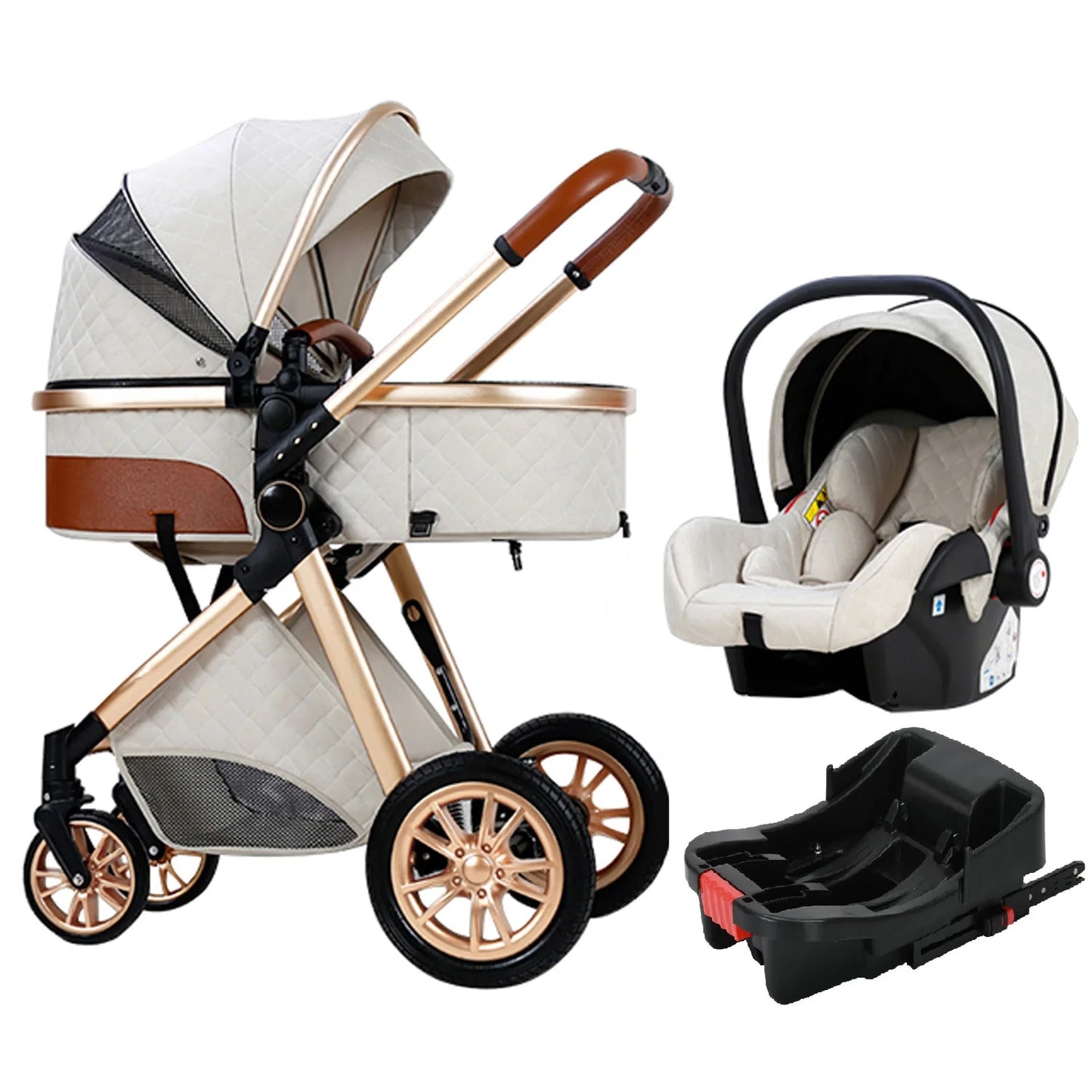 Baby Stroller 3 in 1 Stroller for Baby Car Lightweight Strollers Baby Carriage ISOFIX BASE Baby Travel Stroller Newborn Stroller
