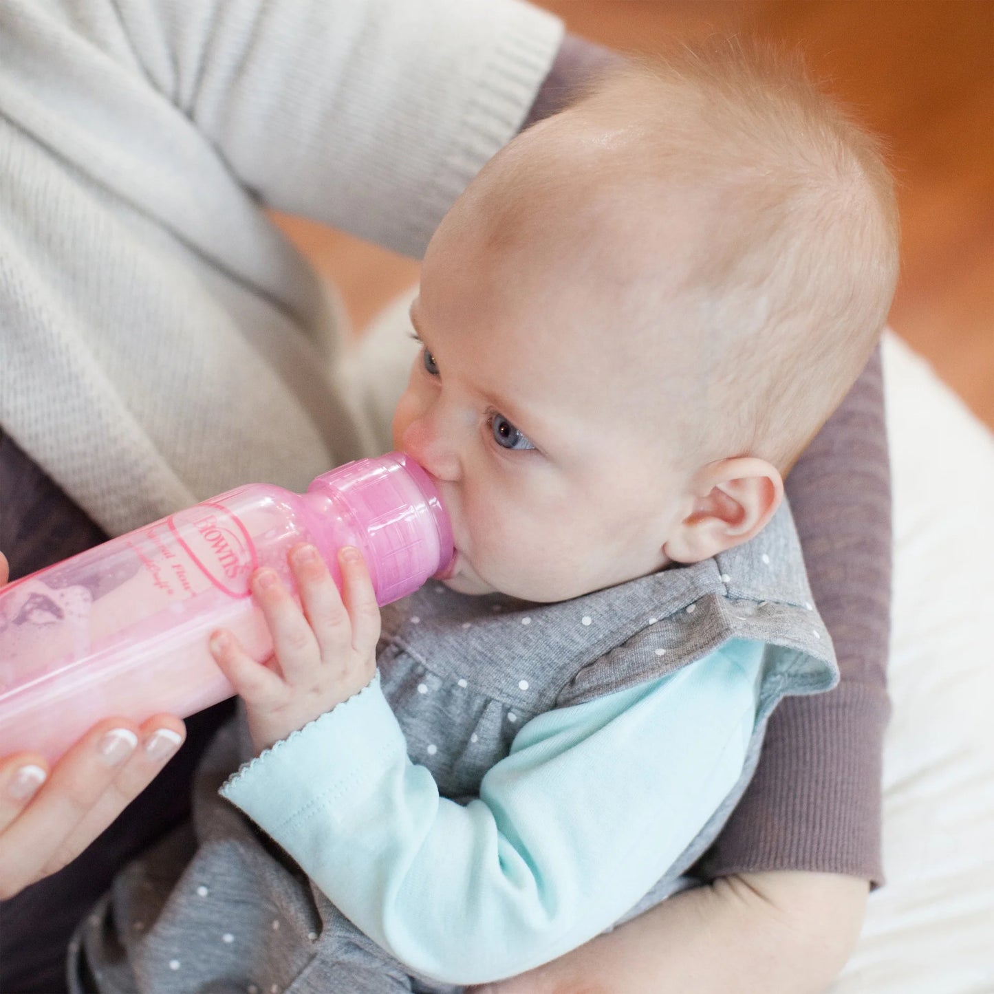 Natural Flow Anti-Colic Baby Bottles -Pink - 8Oz - 3-Pack