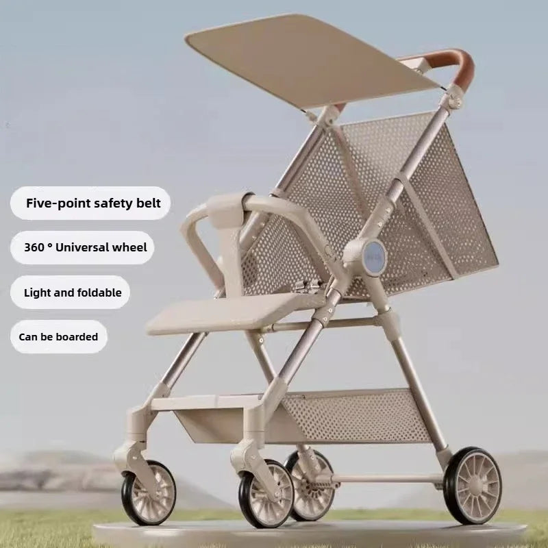Children'S Stroller Simple Baby Artifact Light Travel Foldable Stroller Baby Travel Lightweight Strollers