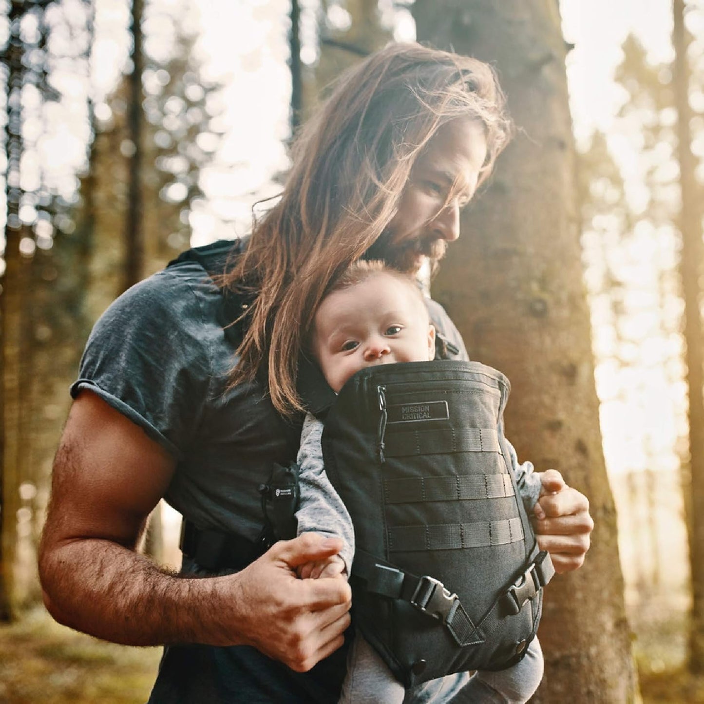 S.01 Action Baby Carrier, Baby Gear for Dads (Black)