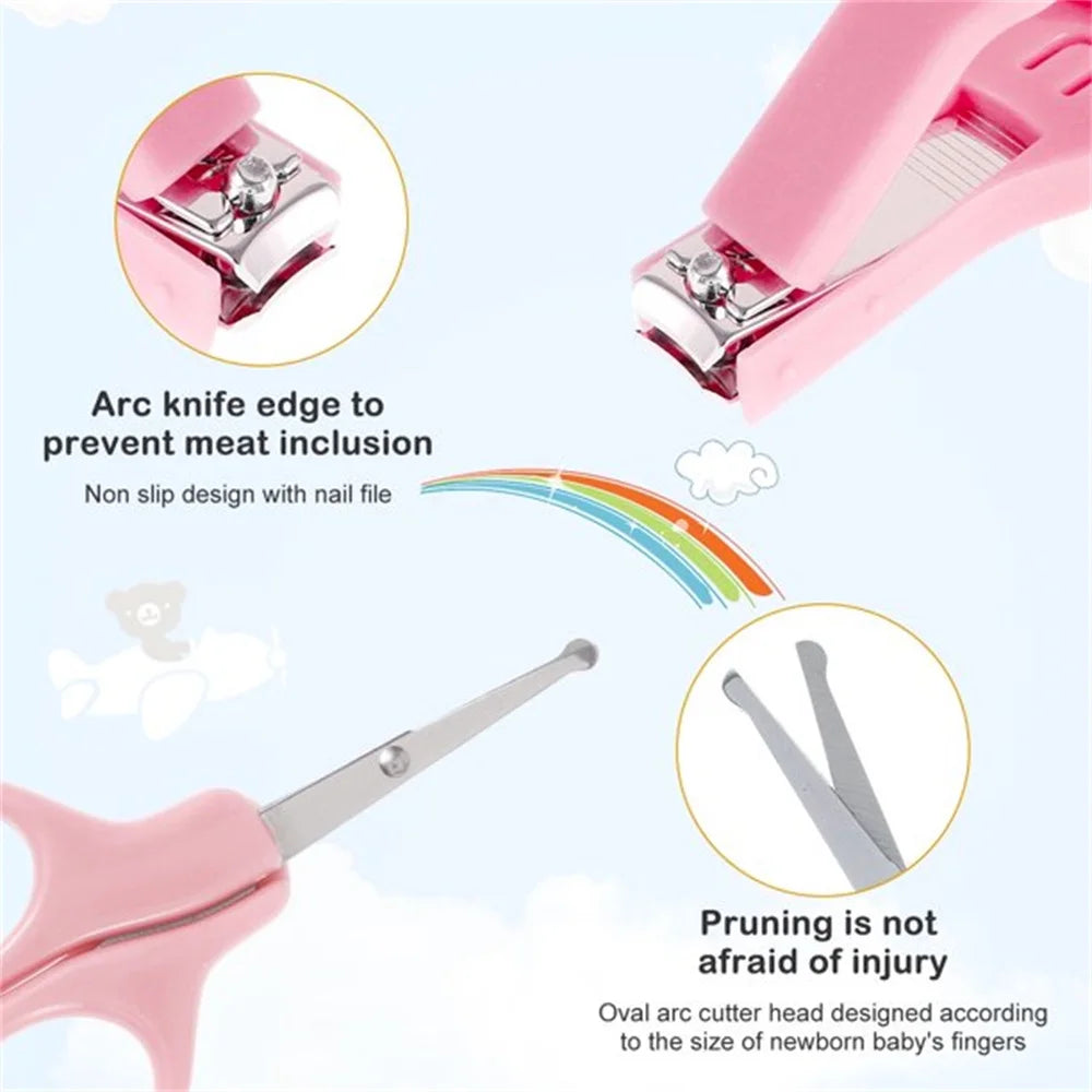 Baby Healthcare and Grooming Kit, Casewin 10 in 1 Newborn Essentials Nursery Care Set with Toothbrush Nail Clipper File Nose Cleaner Nasal Aspirator - Baby Item for Infant Toddlers Boys Girls Kids