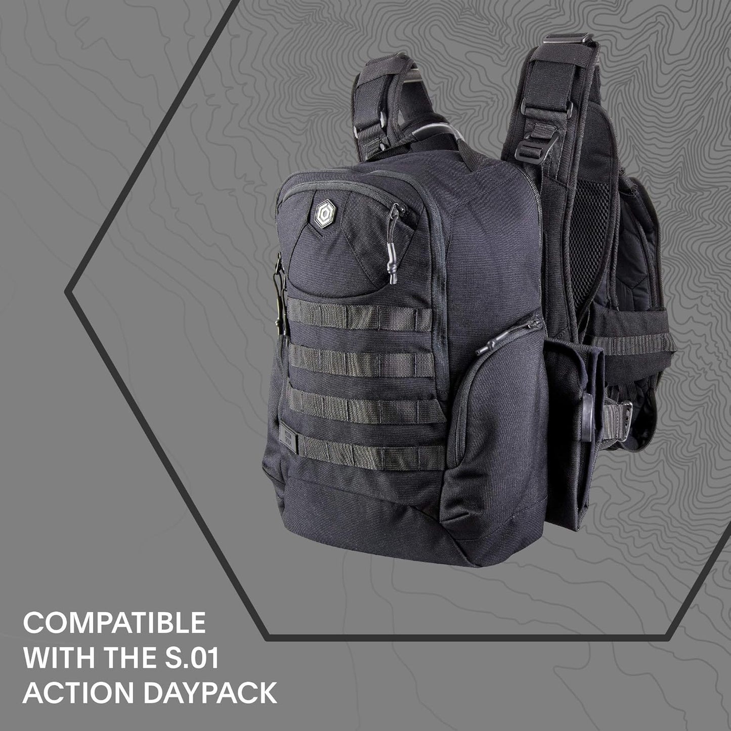 S.01 Action Baby Carrier, Baby Gear for Dads (Black)