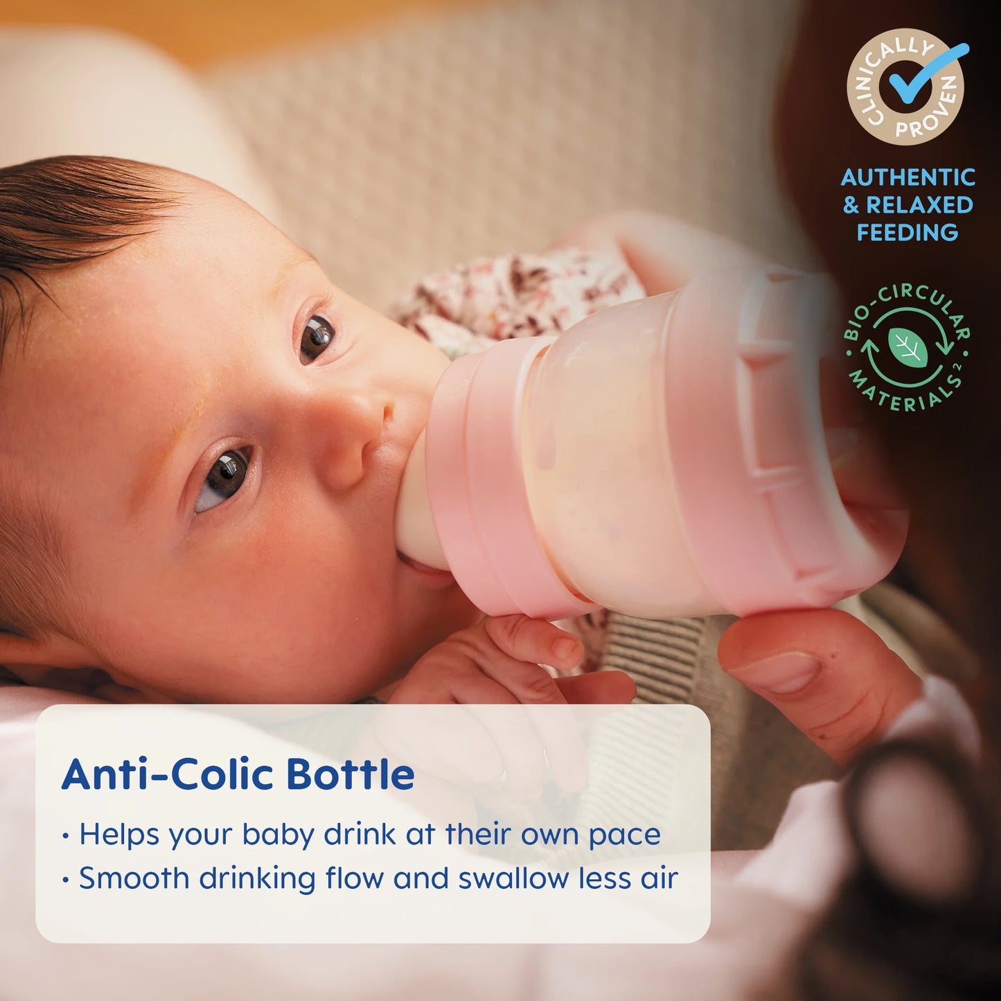 Easy Start Matte Anti-Colic Bottle, 5 Oz, Boy, 2 Pack