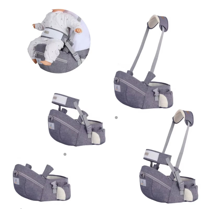 Ergonomic Baby Carrier Portable Infant Kid Hip Seat Waist Stool Sling Front Facing Kangaroo Baby Wrap Carrier for Baby Gear