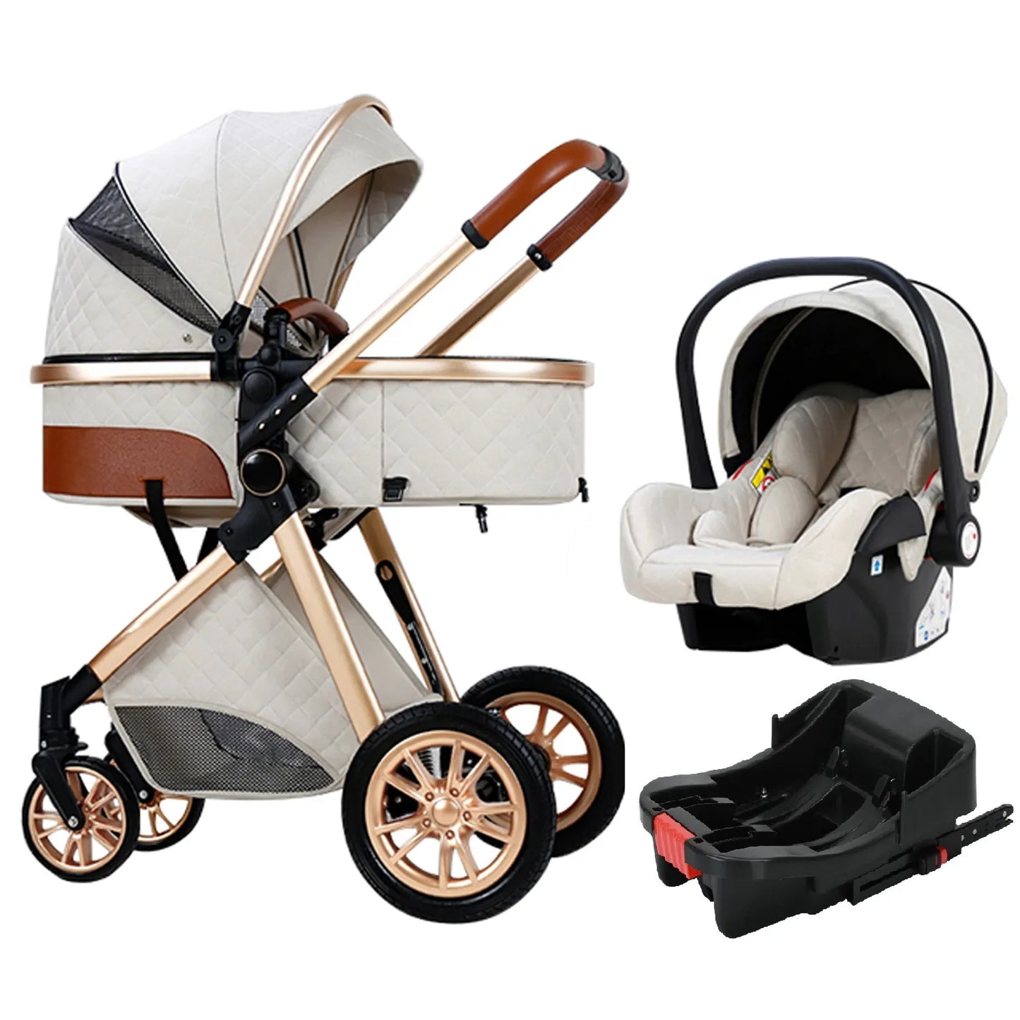 Baby Stroller 3 in 1 Stroller for Baby Car Lightweight Strollers Baby Carriage ISOFIX BASE Baby Travel Stroller Newborn Stroller