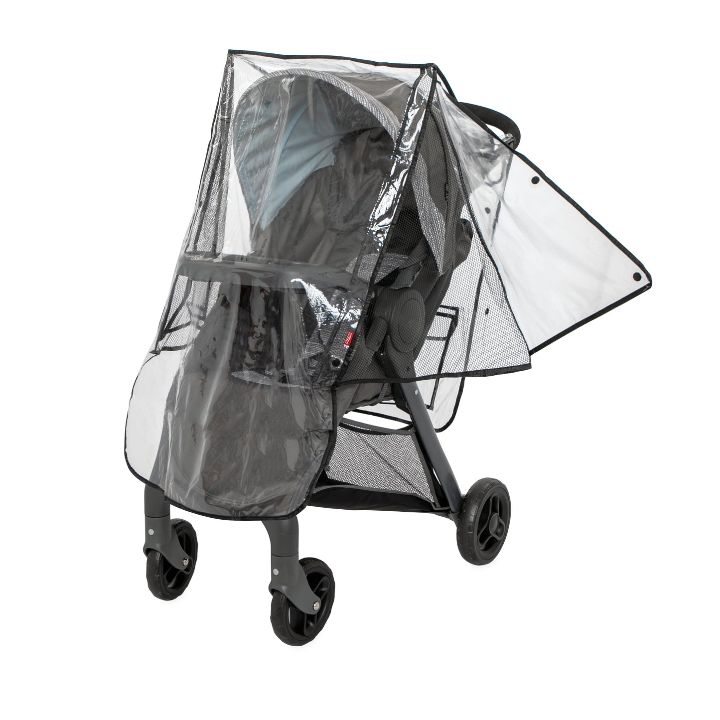 Eco Stroller Weather Shield & Bug Netting Set with Carrying Bag, Black