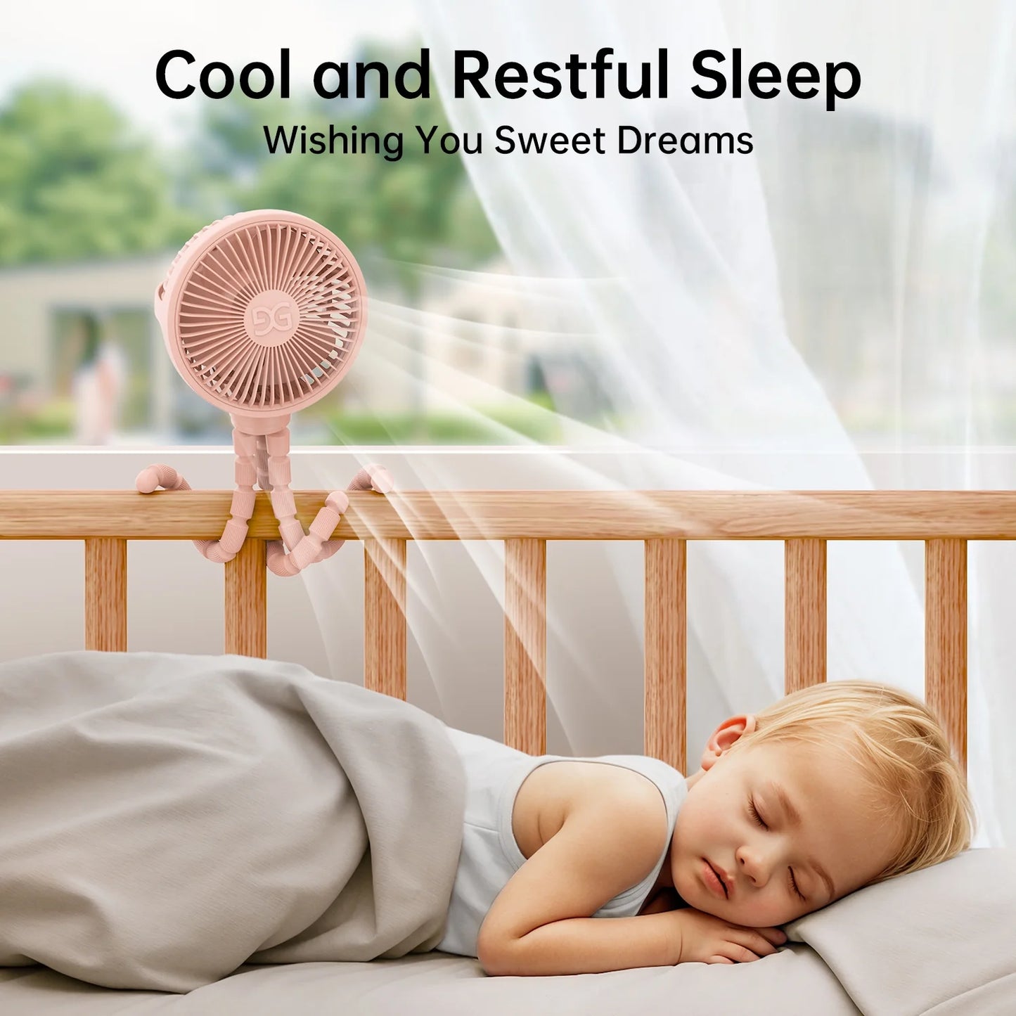 11-Inch 3-Speed Portable/Foldable Clip-On Hand Held Fan