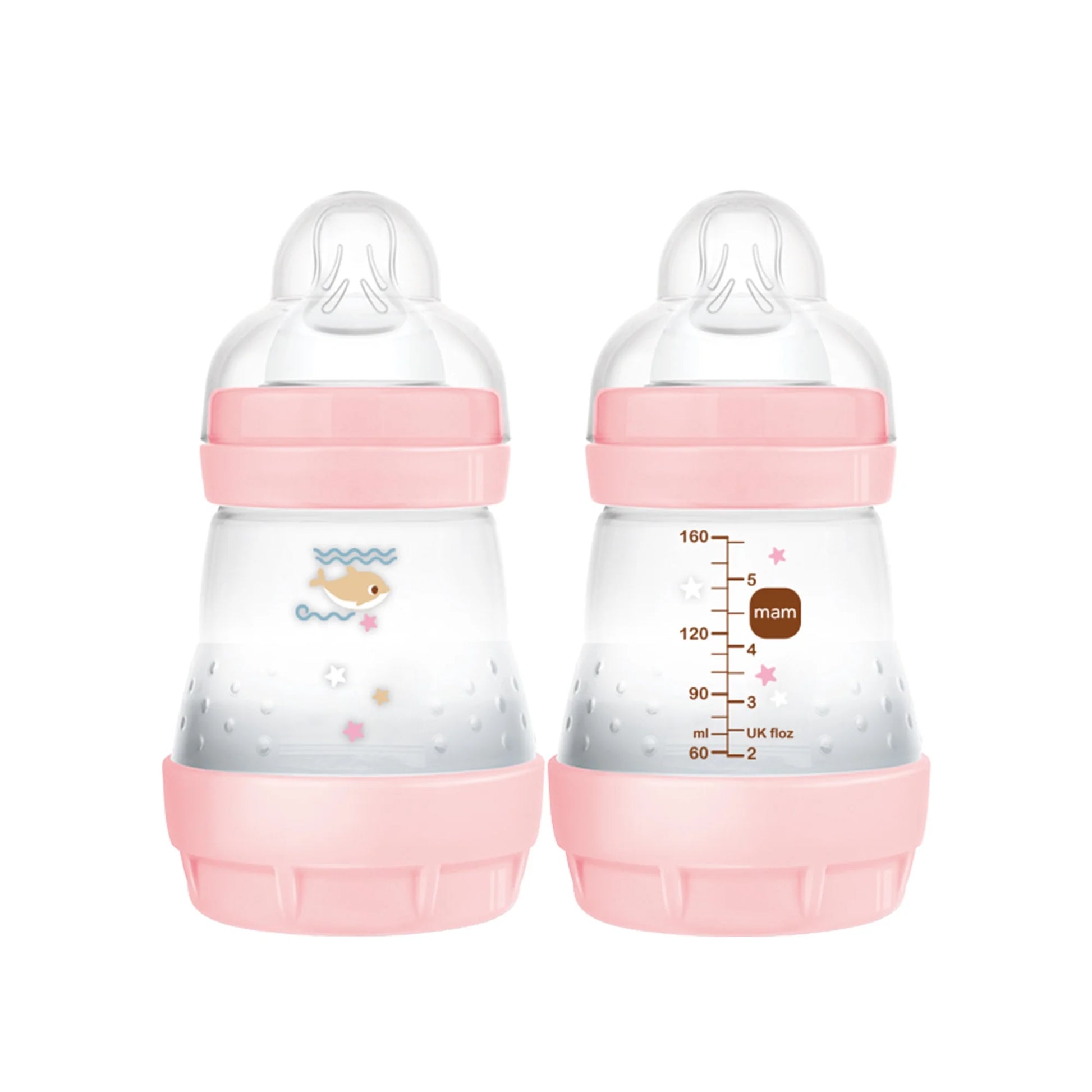 (2 Pack)  Easy Start Matte Anti-Colic Bottle, 5 Oz, Girl, 2 Pack