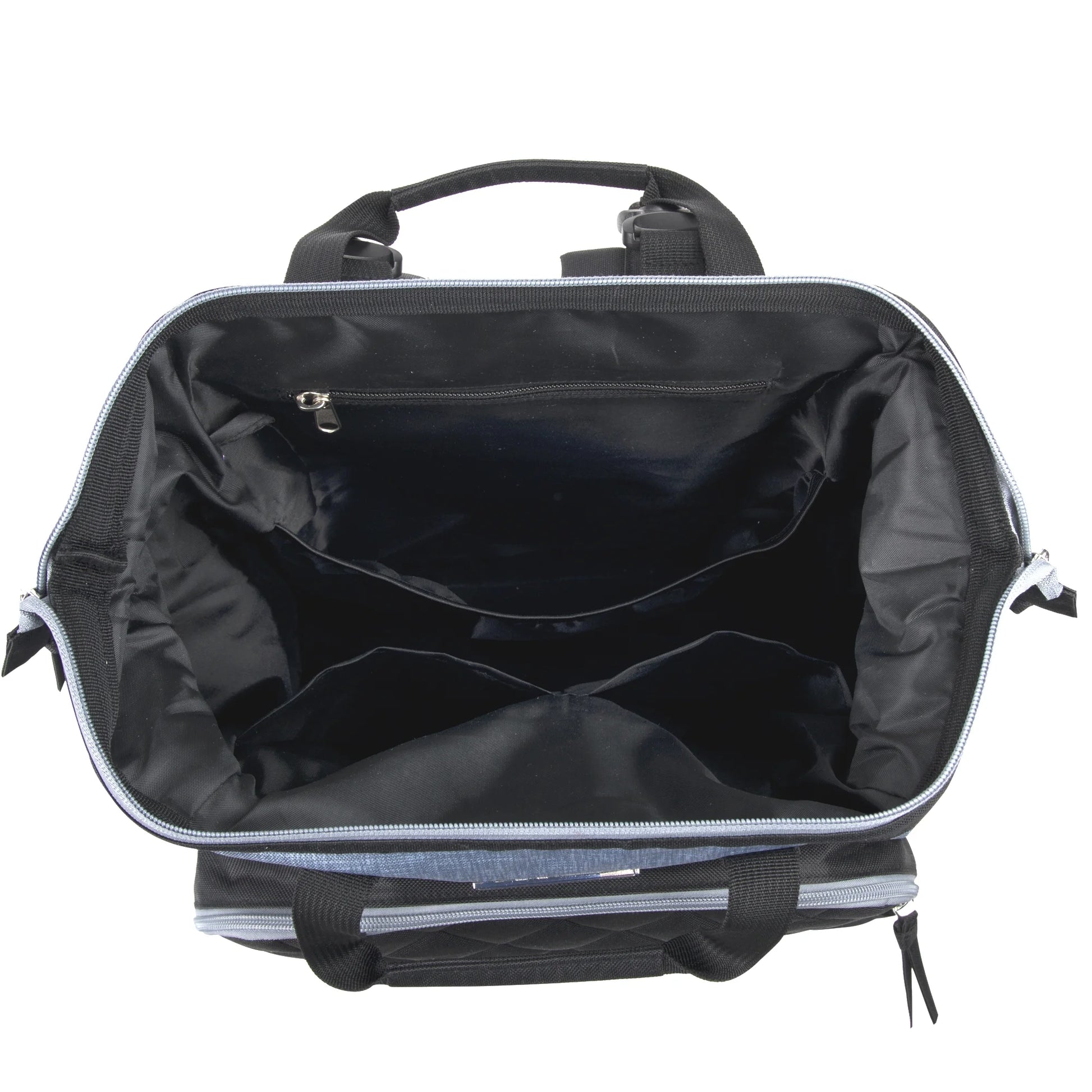 Baby Girls' 7-Pocket Diaper Backpack Color: Gray/Black Size: One Size