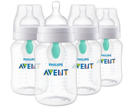 Philips Avent anti Colic Baby Bottles 4 Pack with Airfree Vent 9Oz