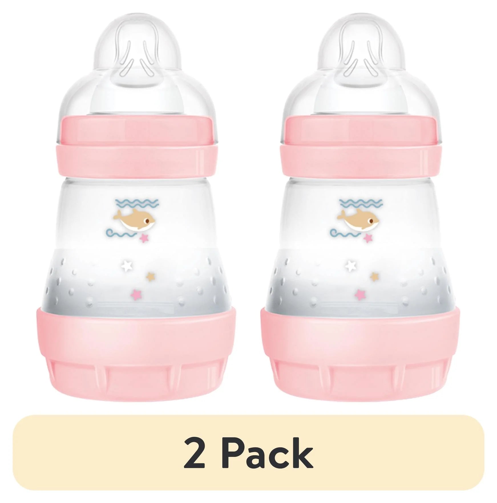 (2 Pack)  Easy Start Matte Anti-Colic Bottle, 5 Oz, Girl, 2 Pack