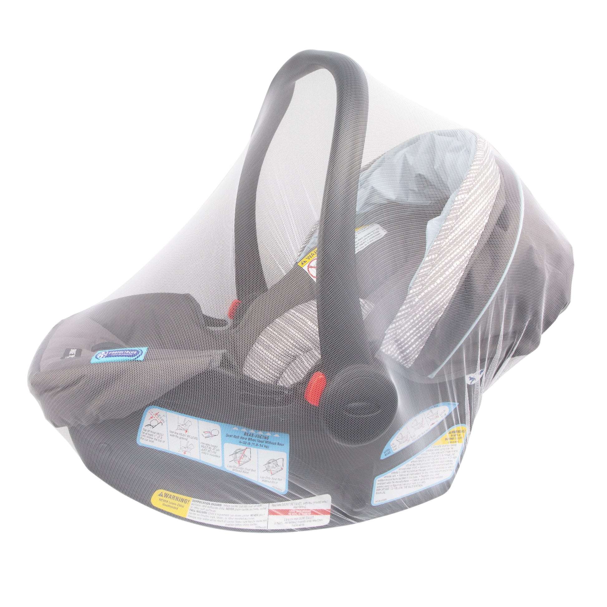 Eco Stroller Weather Shield & Bug Netting Set with Carrying Bag, Black