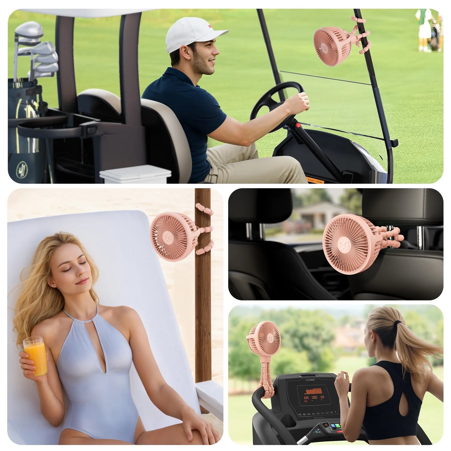 11-Inch 3-Speed Portable/Foldable Clip-On Hand Held Fan