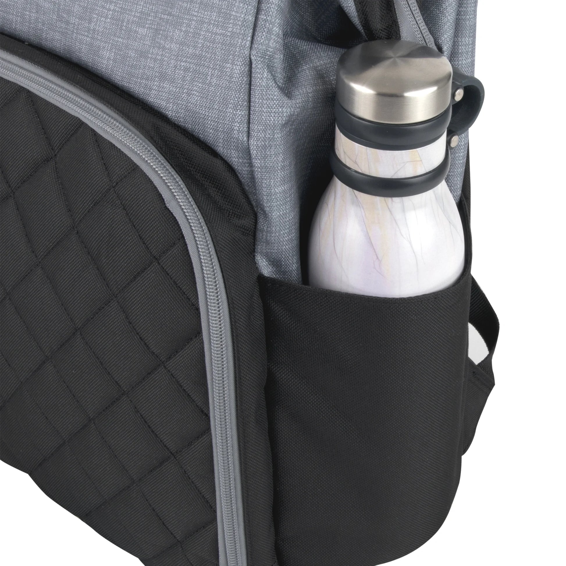 Baby Girls' 7-Pocket Diaper Backpack Color: Gray/Black Size: One Size