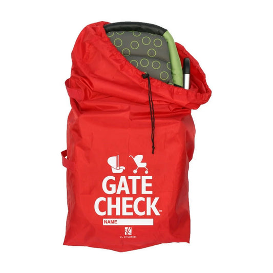 Univeral Gate Check Travel Bag for Strollers and Car Seats - Extra Large Airplane Travel Bag, Red