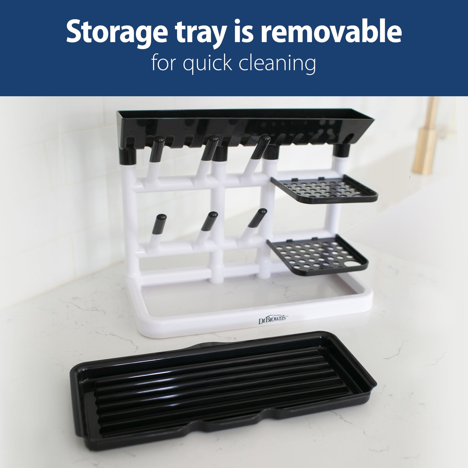 Drying Tower, Space Saving Vertical Rack for Drying, Storing, and Organizing Baby Bottles and Feeding Essentials, BPA Free