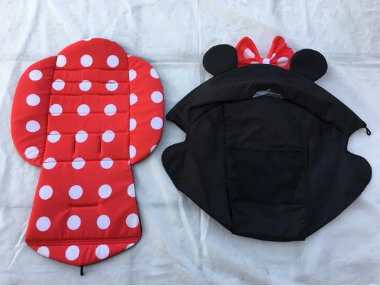 Baby Stroller Accessories Canopy Hood Sunshade and Mattress Seat Cushion for 175° Babyzen Yoyo Yoyo2 Yoya