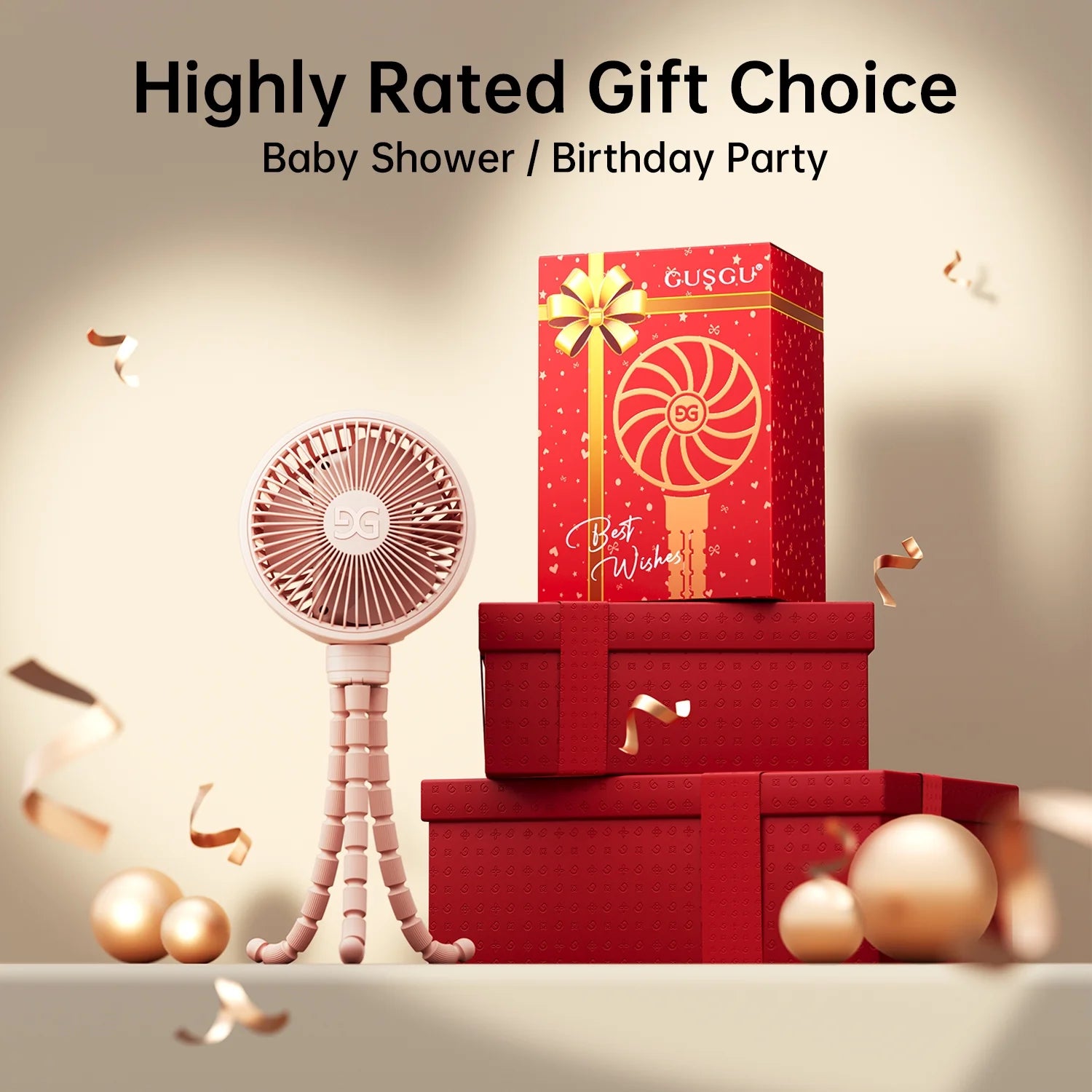 11-Inch 3-Speed Portable/Foldable Clip-On Hand Held Fan