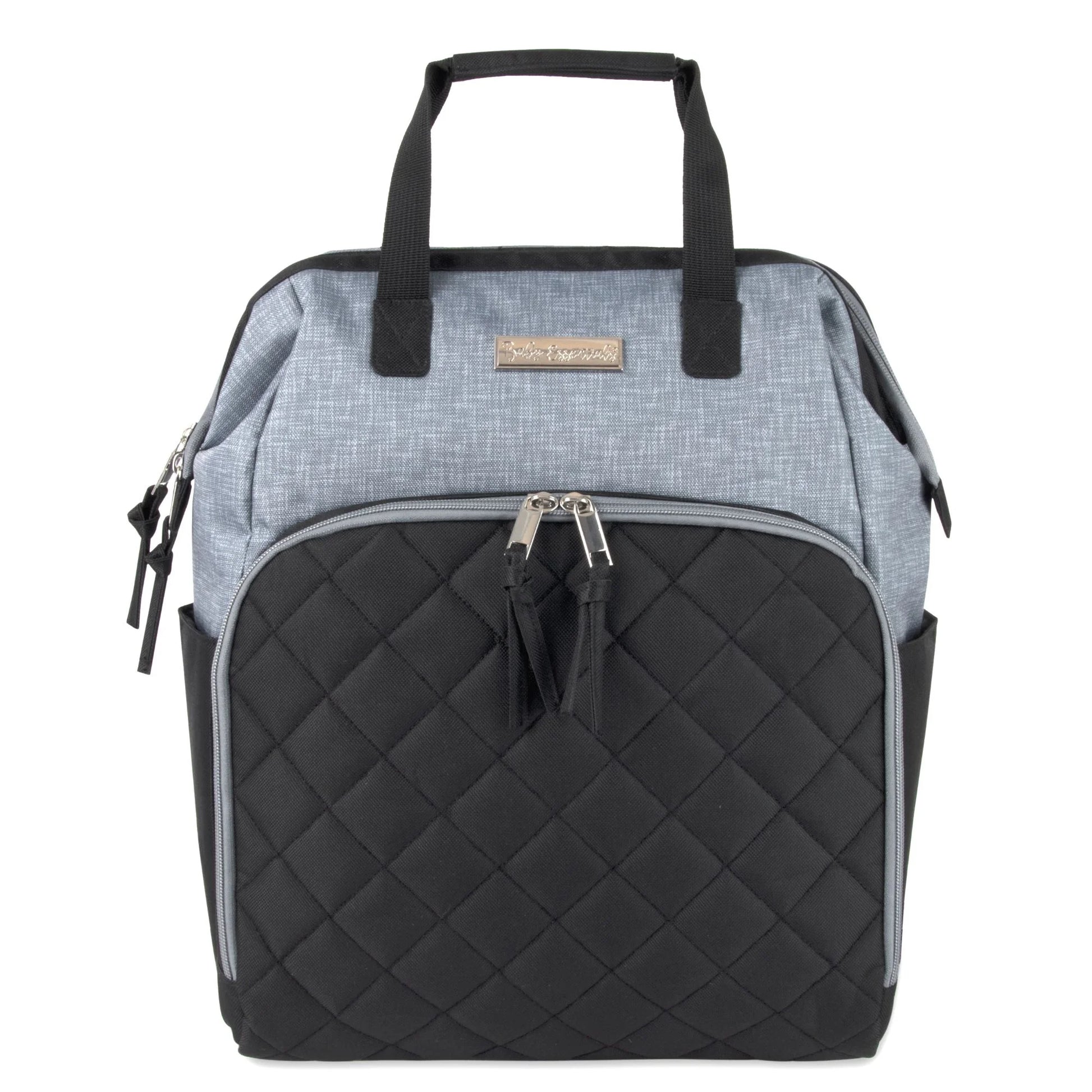 Baby Girls' 7-Pocket Diaper Backpack Color: Gray/Black Size: One Size